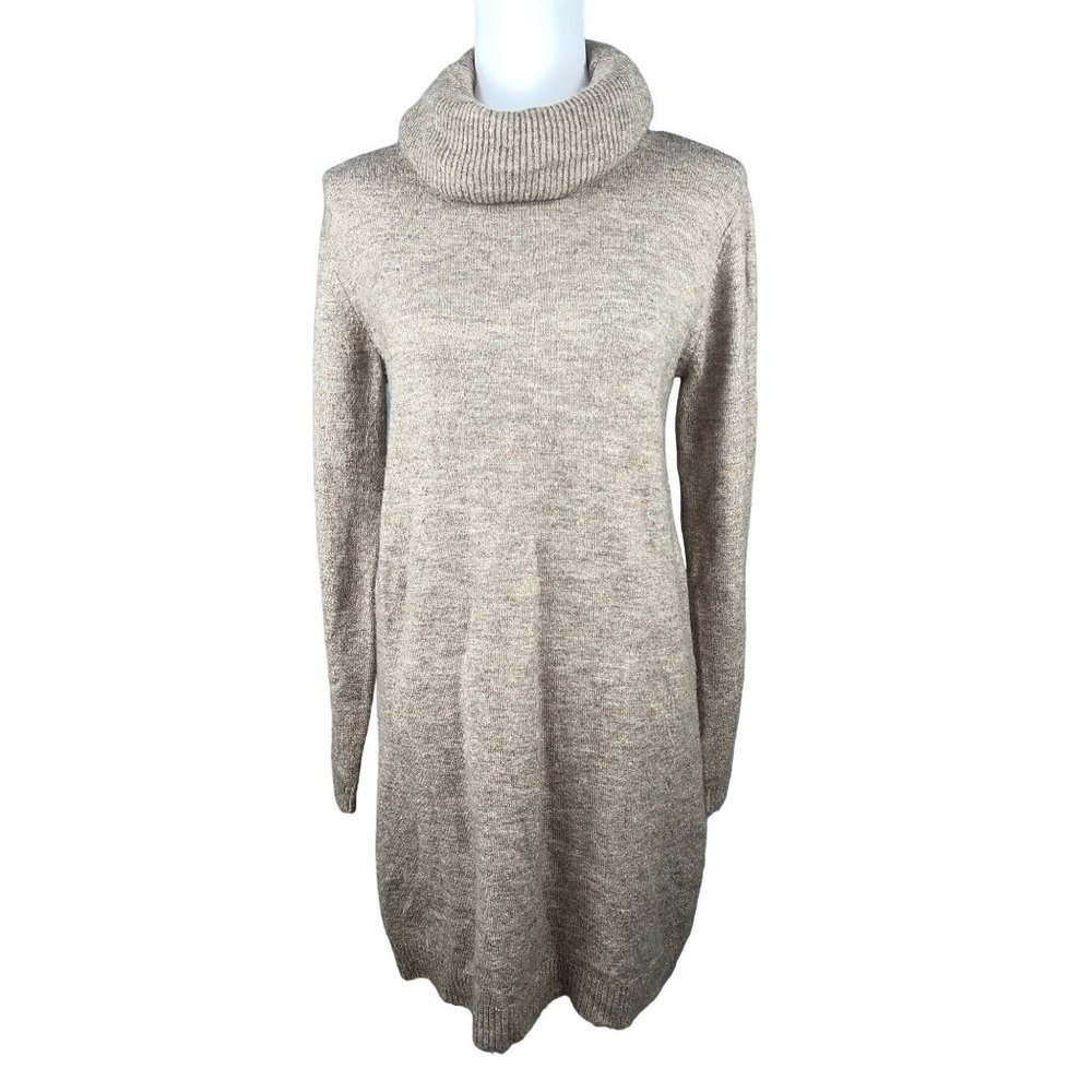 Max Studio Long Sleeve Turtleneck Sweater Dress